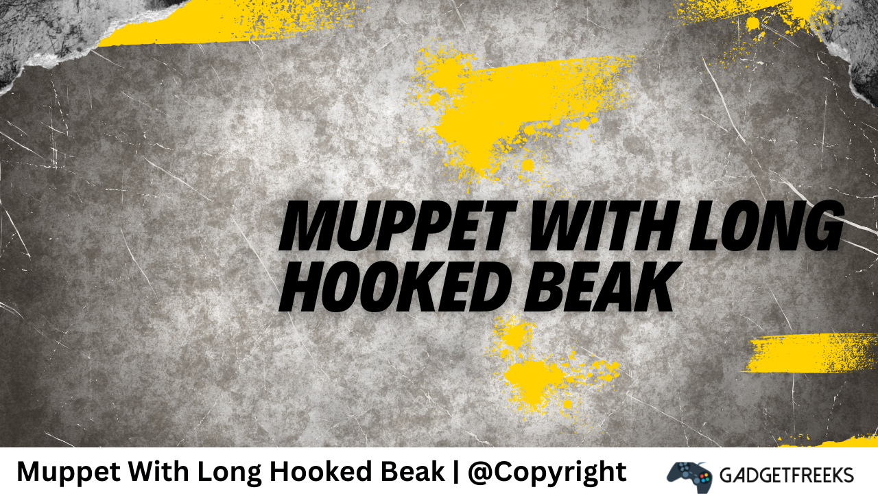 Muppet With Long Hooked Beak 