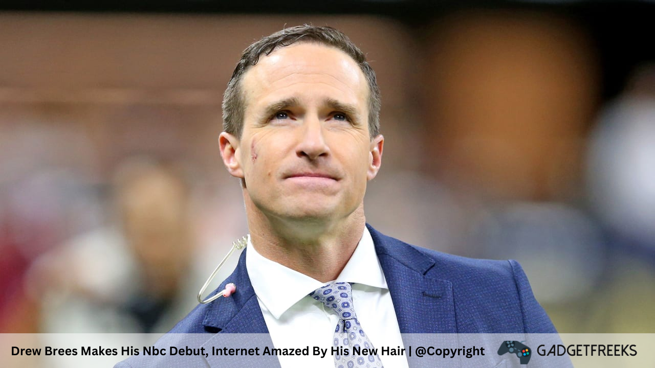 Drew Brees Makes His Nbc Debut, Internet Amazed By His New Hair